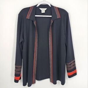 Exclusively Misook Open Front Cardigan Shoulder Pads XL